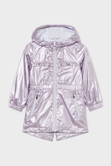 Children - Jacket With Hood - shiny - light violet