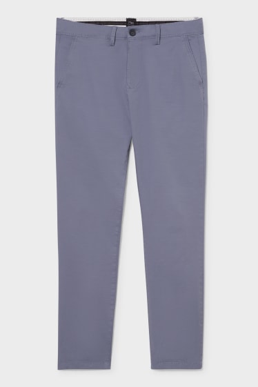 Pánské - Kalhoty Chino - Slim Fit - Flex - světle modrá