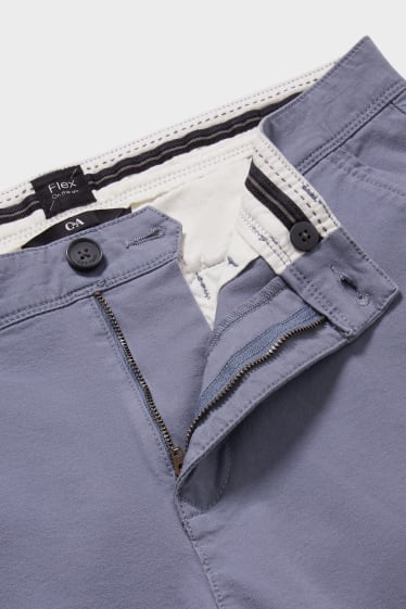 Pánské - Kalhoty Chino - Slim Fit - Flex - světle modrá