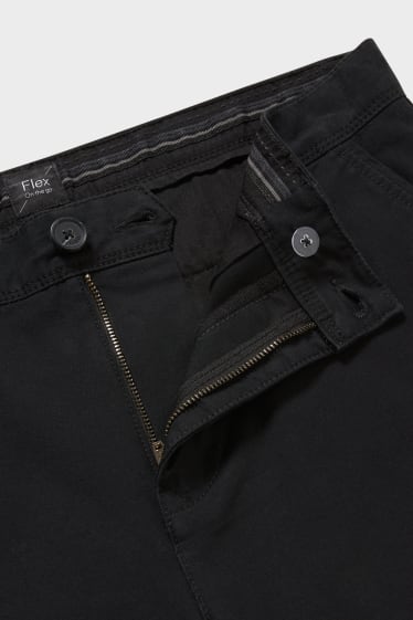 Men - Chinos - Slim Fit - Flex - black