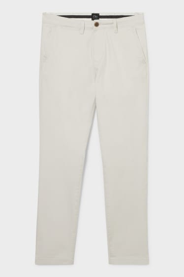 Men - Chinos - Slim Fit - Flex - creme