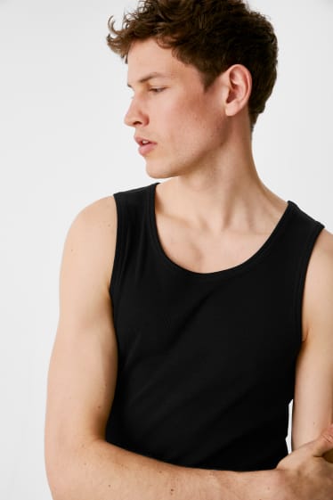 Men - CLOCKHOUSE - multipack of 2 - vest top - black