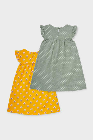 Babys - Multipack 2er - Baby-Kleid - orange