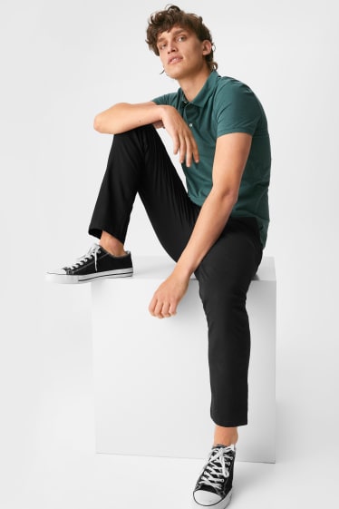 Men - Chinos - Slim Fit - Flex - black