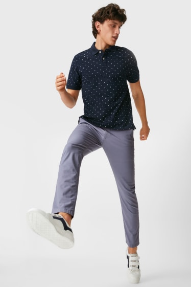 Men - Chinos - Slim Fit - Flex - light blue