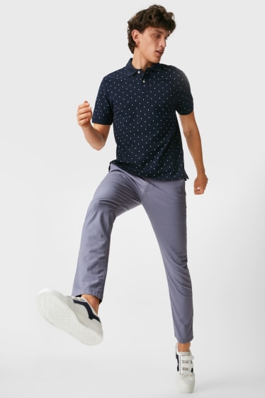 Heren - Chino - Slim Fit - flex - lichtblauw