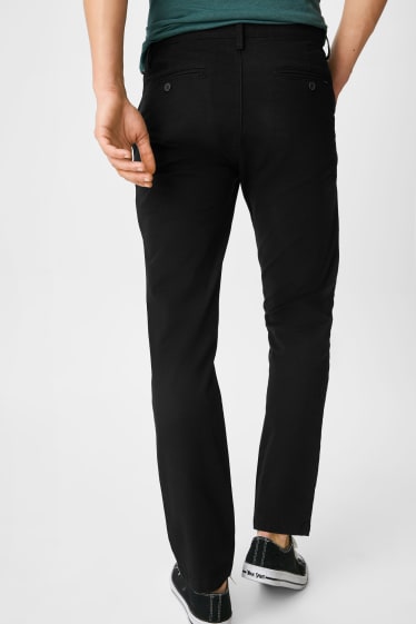 Men - Chinos - Slim Fit - Flex - black