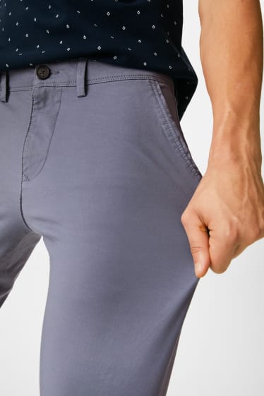 Men - Chinos - Slim Fit - Flex - light blue
