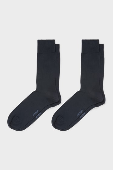 Herren - Multipack 2er - Socken - Komfortbund - dunkelblau