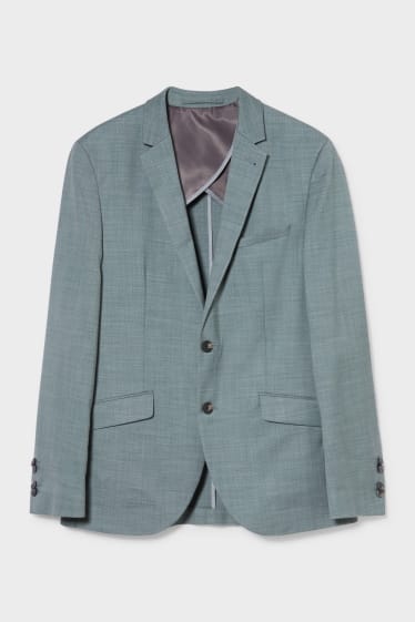 Men - Mix-and-match suit jacket - slim fit - stretch - green-melange