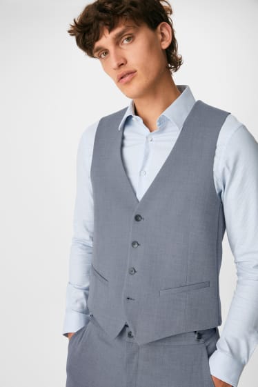 Hommes - Veston de costume - body fit - Flex - gris clair