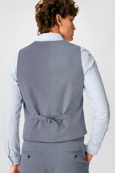Pánské - Obleková vesta - Body Fit - Flex - světle šedá