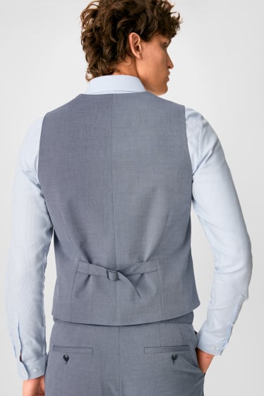 Men - Suit waistcoat - body fit - flex - light gray
