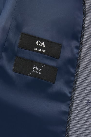 Men - Suit waistcoat - body fit - flex - light gray