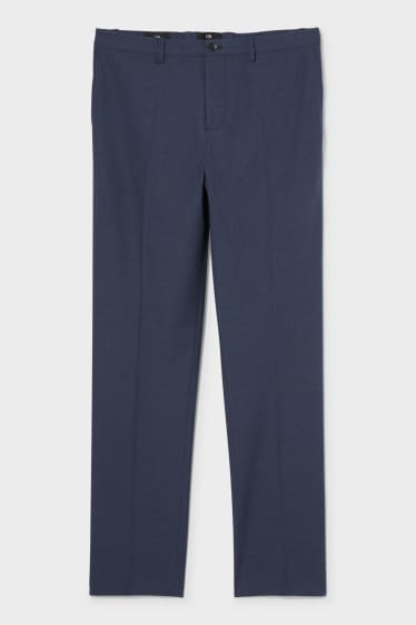 Hommes - Pantalon de costume - slim fit - Flex - bleu foncé