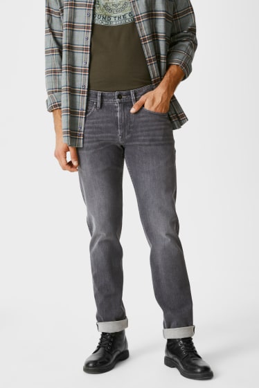 Men - Slim Jeans - flex - denim-gray