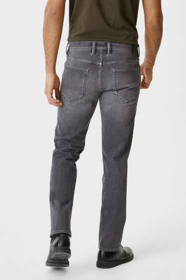 Mężczyźni - Slim Jeans - Flex - dżins-szary