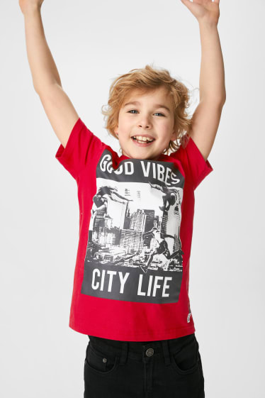 Children - Multipack of 2 - short sleeve T-shirt - red