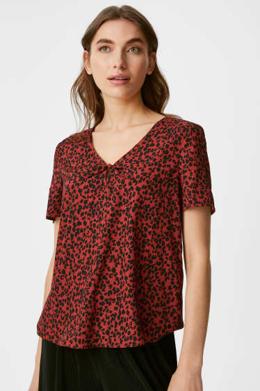 Dames - Blouse - donkerrood