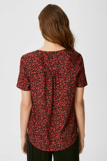 Dames - Blouse - donkerrood