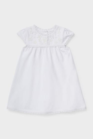 Babies - Baby dress - organic cotton - white