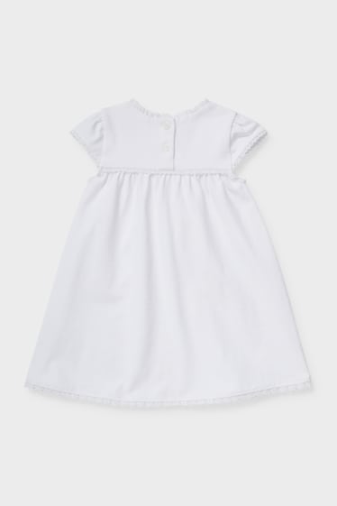 Babies - Baby dress - organic cotton - white