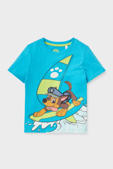 Niños - La Patrulla Canina - camiseta de manga corta - turquesa
