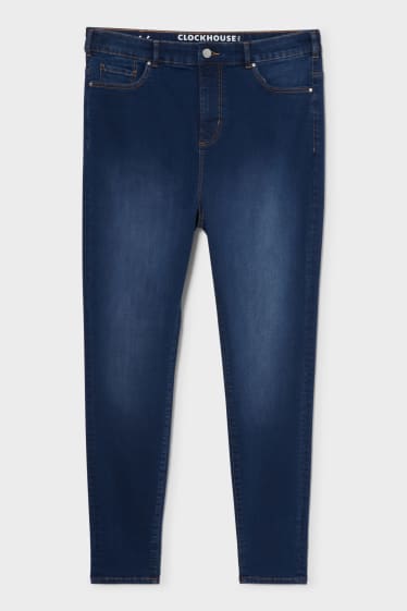 Dames - CLOCKHOUSE - super skinny jeans - super high waist - LYCRA® - jeansblauw