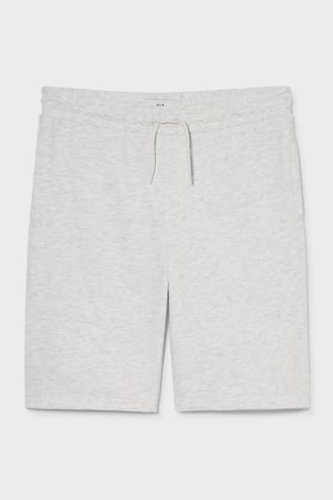 Bărbați - Sweat shorts - gri deschis melanj