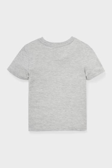 Kinderen - T-shirt - glanseffect - licht grijs-mix