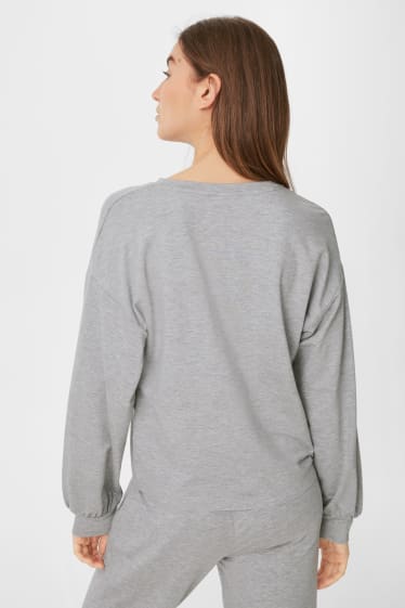 Damen - Sweatshirt - hellgrau-melange