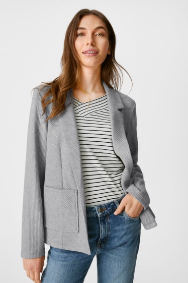 Women - Blazer - light gray-melange