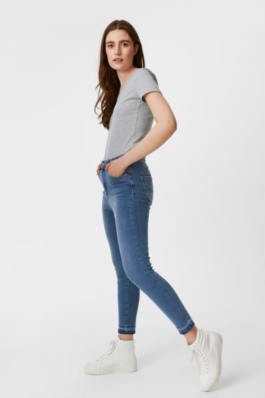 Dames - Skinny Jeans - 4 Way Stretch - jeanslichtblauw