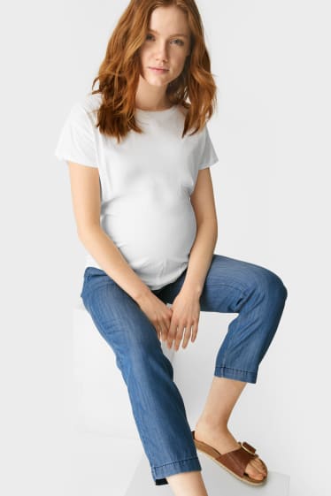 Dámské - Těhotenské džíny - Tencel® - džíny - modré