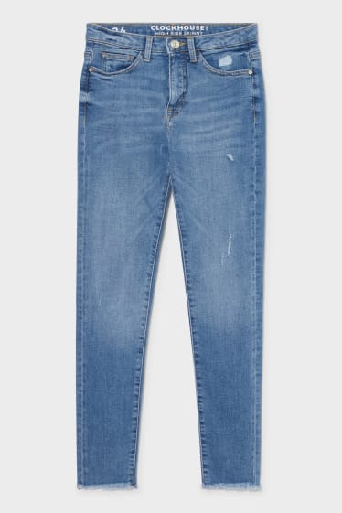 Kobiety - CLOCKHOUSE - skinny jeans - wysoki stan - LYCRA® - dżins-niebieski