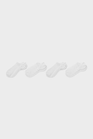 Damen - Multipack 4er - Sneakersocken - weiß