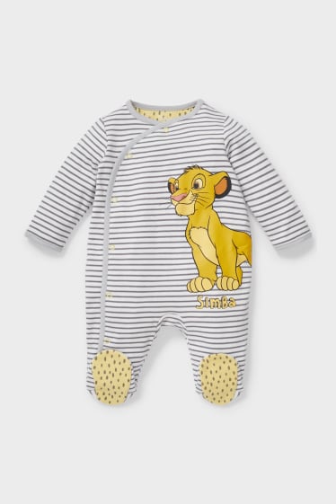 Babies - The Lion King - baby sleepsuit - graphite
