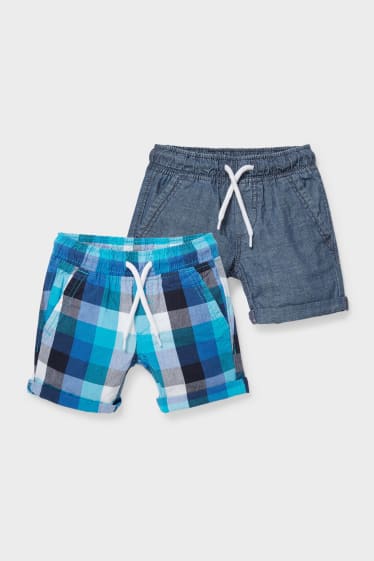 Bambini - Confezione da 2 - shorts - blu  / blu scuro