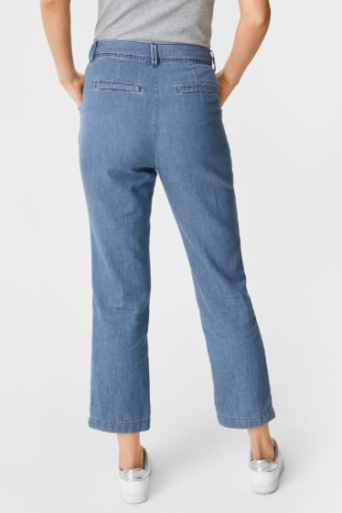 Women - Relaxed jeans - with hemp fibres - denim-blue