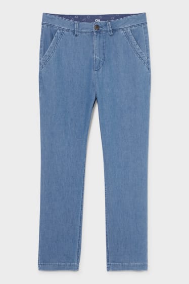 Mujer - Relaxed jeans - con fibras de cáñamo - vaqueros - azul