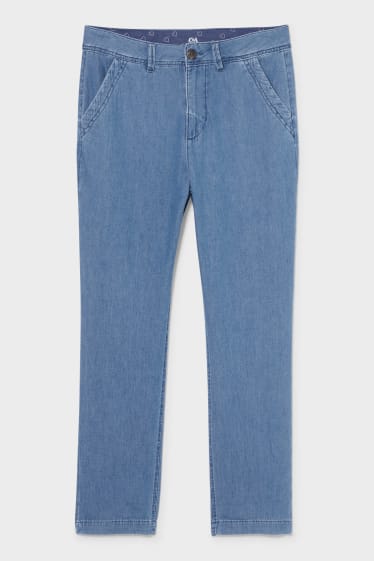 Women - Relaxed jeans - with hemp fibres - denim-blue