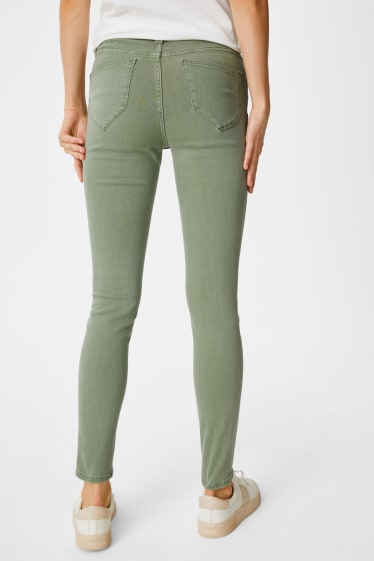 Dámské - Skinny jeans -tvarující džíny - světle zelená