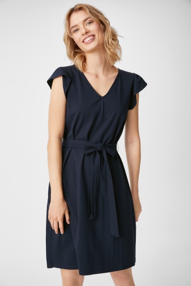 Women - Sheath Dress - dark blue