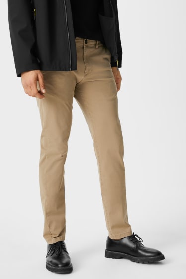 Men - Chinos - Slim Fit - Flex - light brown