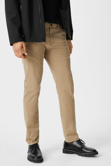 Hommes - Chino - slim fit - Flex - marron clair