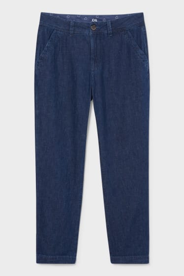 Femmes - Relaxed Jeans - jean bleu