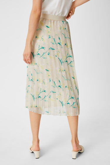 Women - Chiffon Skirt - creme