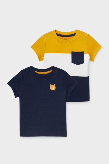 Miminka - Multipack 2 ks - triko s krátkým rukávem pro miminka - žlutá