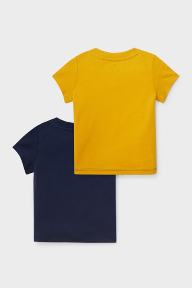 Niemowlęta - Wielopak, 2 szt. - koszulka niemowlęca z krótkim rękawem - żółty
