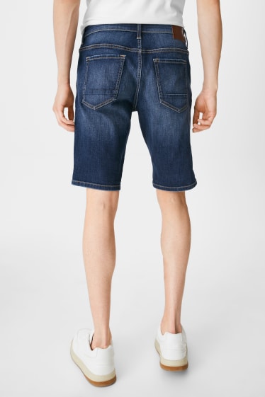 Heren - CLOCKHOUSE - korte spijkerbroek - LYCRA® - jeansdonkerblauw